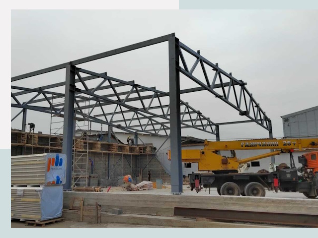 Строительство цехов в Магадане