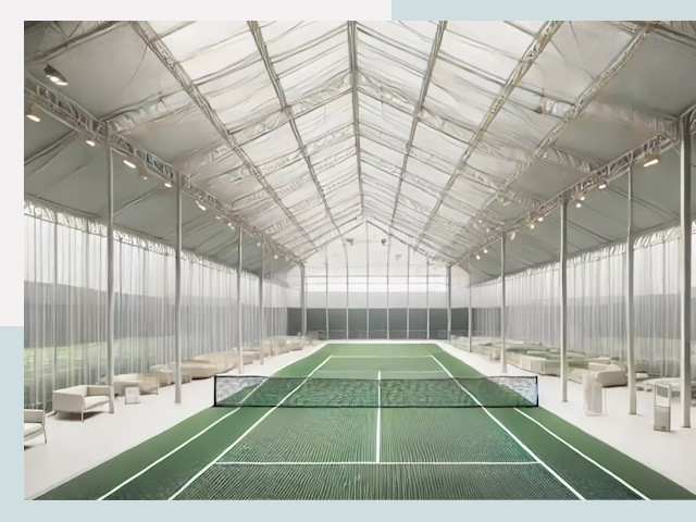 Строительство теннисных кортов в Магадане