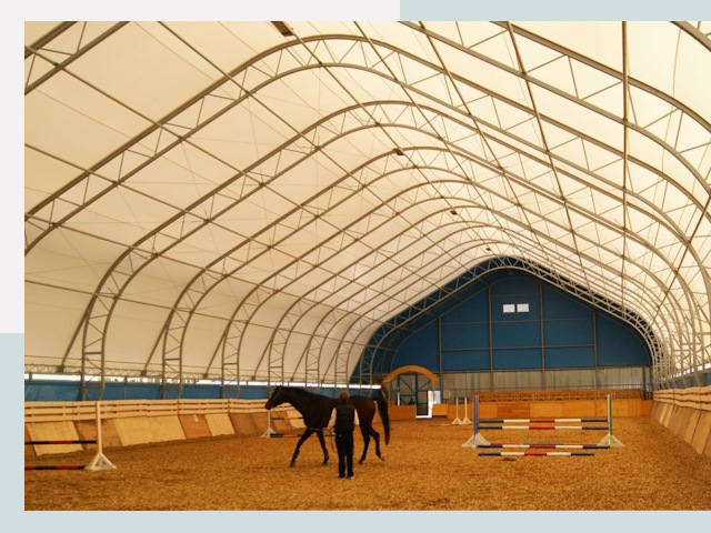 Строительство конных манежей в Магадане