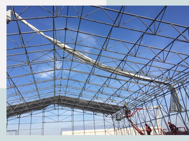 Шатровые ангары от 613 руб. в Магадане и Магаданской области