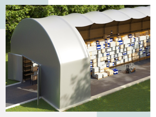 Тентовые ангары в Магадане