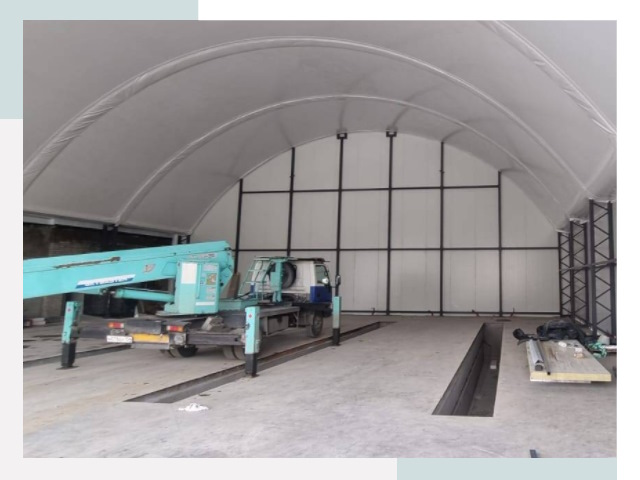 Внутреннее оснащение ангаров в Магадане