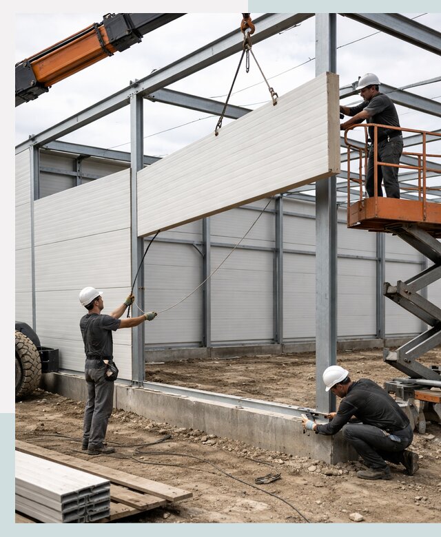 Строительство складов из сэндвич панелей в Магадане под ключ